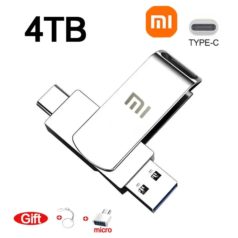 16TB USB 3.0 Pen Drive 8TB 4TB High Speed Transfer Metal SSD Pendrive Cle Portable U Disk Flash Drive Memoria USB Stick