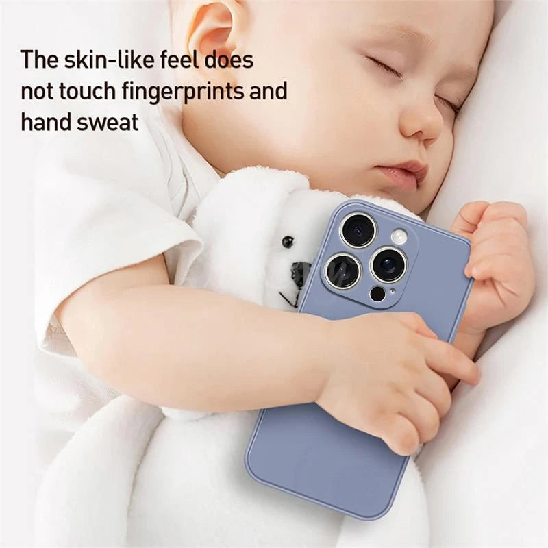 For 16 Pro Max Case Liquid Silicone Original Plain Rubber TPU Protector Case for 16 Pro Max Cover TPU Shockproof