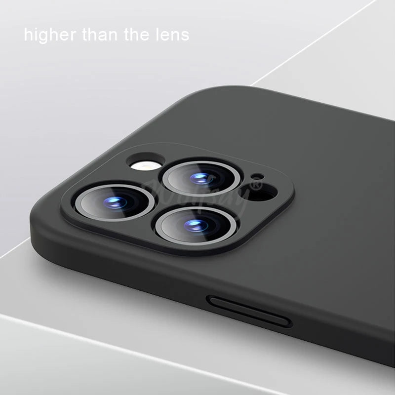 For 16 Pro Max Case Liquid Silicone Original Plain Rubber TPU Protector Case for 16 Pro Max Cover TPU Shockproof