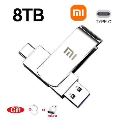 16TB USB 3.0 Pen Drive 8TB 4TB High Speed Transfer Metal SSD Pendrive Cle Portable U Disk Flash Drive Memoria USB Stick